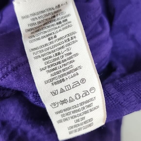 Free People Reign Over Me Size 0 Purple Brocade Damask Dress - Picture 5 of 6